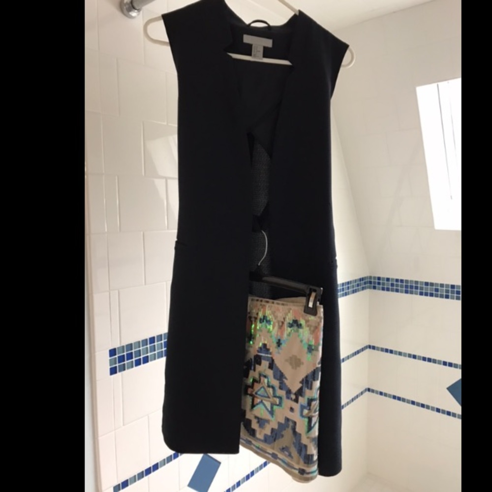 Express sequin detailed mini skirt